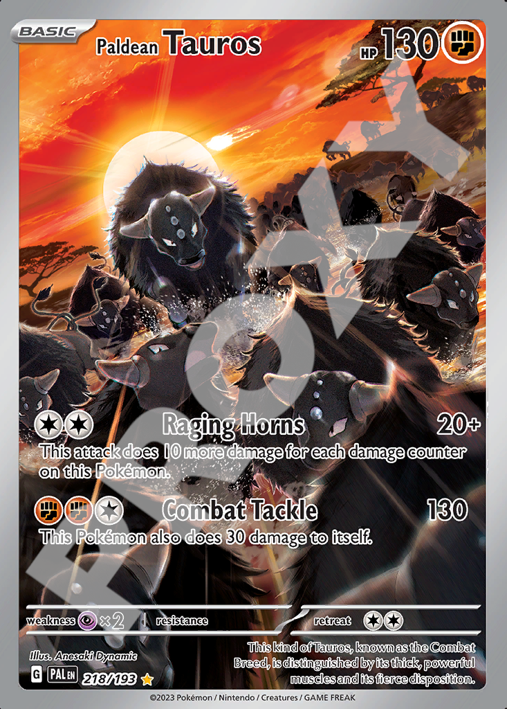 Paldean Taurus 218 – Paldea Evolved | The Proxy Lab