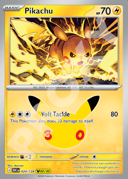 Pikachu 024 – 30th Celebration | The Proxy Lab