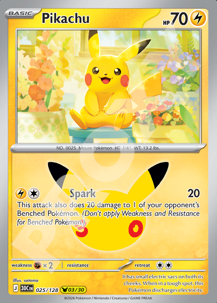 Pikachu 025 – 30th Celebration | The Proxy Lab