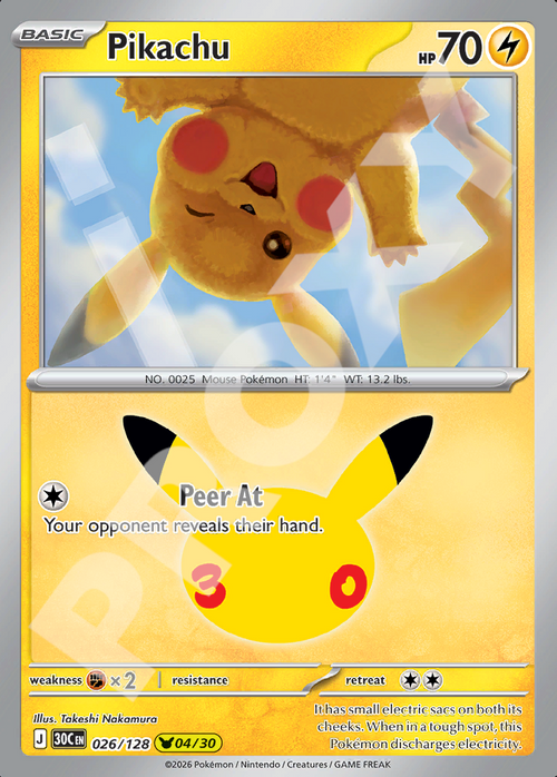 Pikachu 026 – 30th Celebration | The Proxy Lab