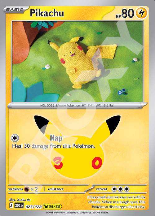 Pikachu 027 – 30th Celebration | The Proxy Lab