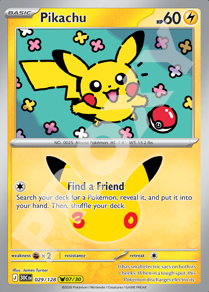 Pikachu 029 – 30th Celebration | The Proxy Lab
