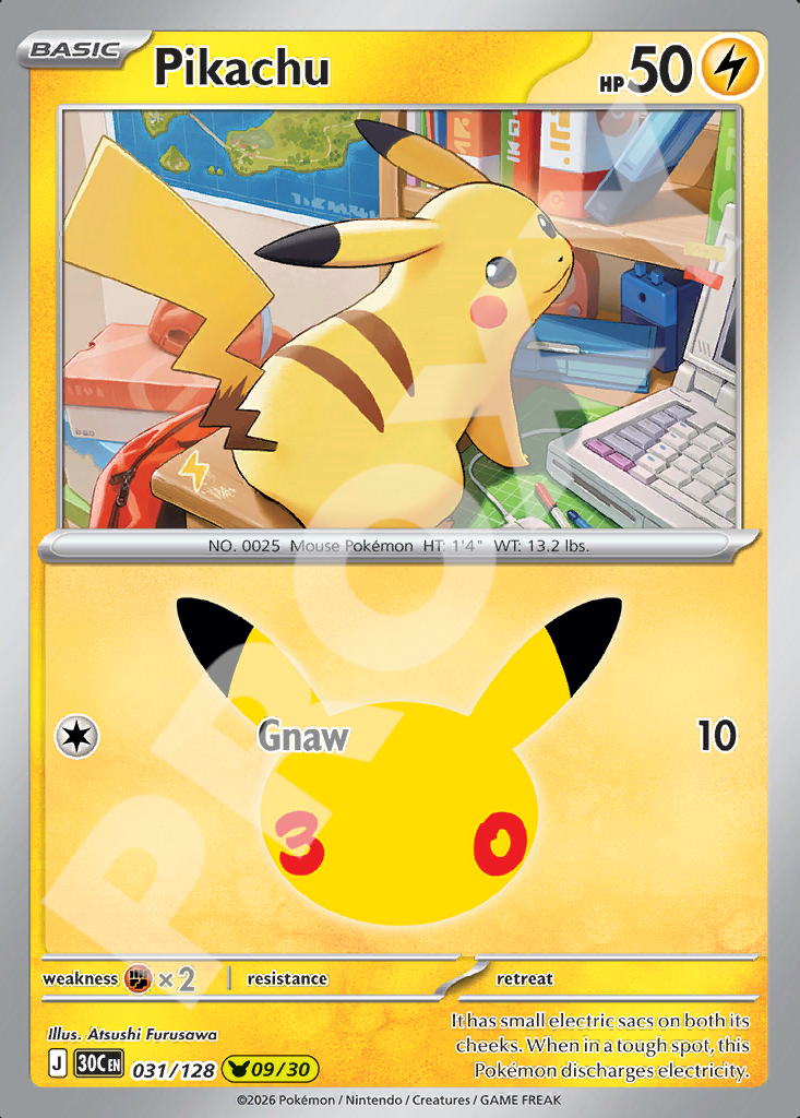 Pikachu 031 – 30th Celebration | The Proxy Lab