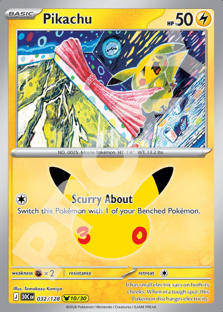 Pikachu 032 – 30th Celebration | The Proxy Lab