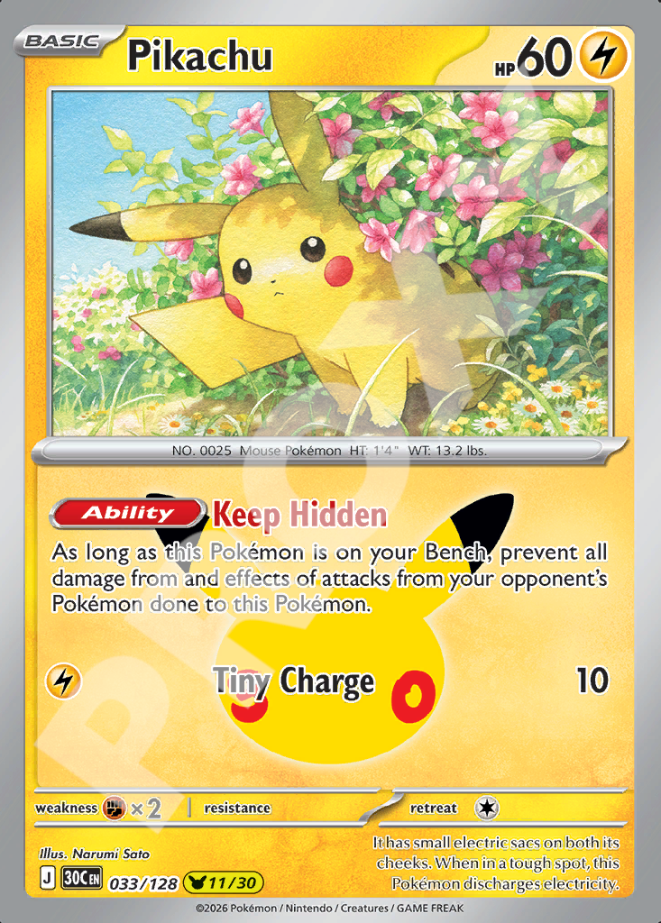 Pikachu 033 – 30th Celebration | The Proxy Lab