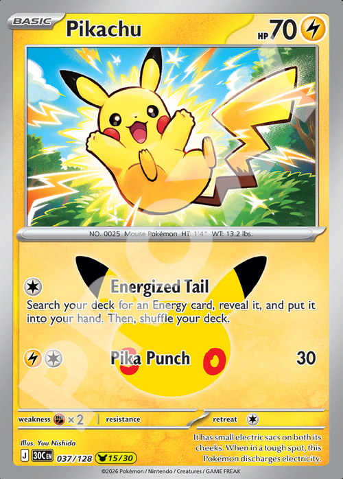 Pikachu 037 – 30th Celebration | The Proxy Lab