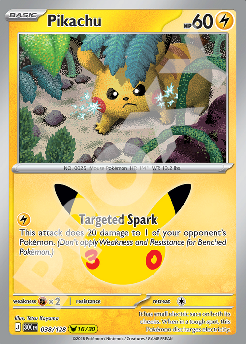 Pikachu 038 – 30th Celebration | The Proxy Lab