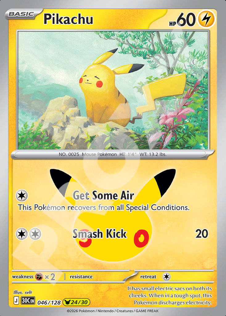 Pikachu 046 – 30th Celebration | The Proxy Lab