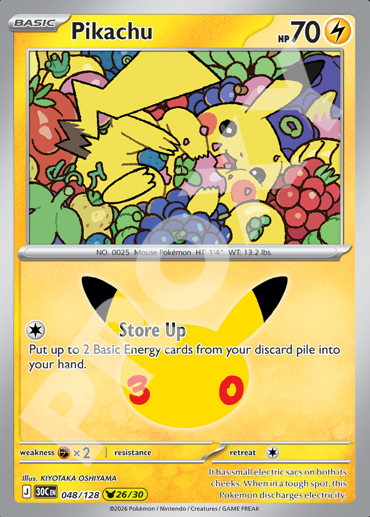 Pikachu 048 – 30th Celebration | The Proxy Lab