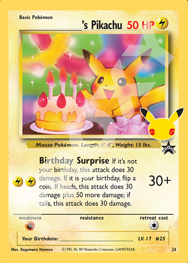 Pikachu 24 – Celebrations | The Proxy Lab