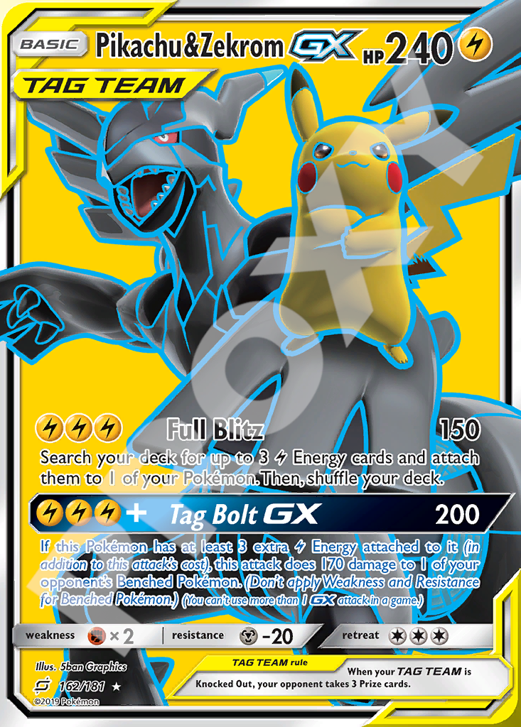Pikachu&Zekrom GX 162 – Team Up | The Proxy Lab