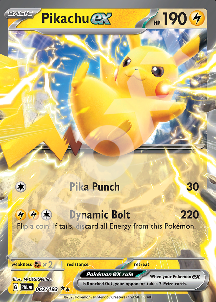 Pikachu EX 063 – Paldea Evolved | The Proxy Lab