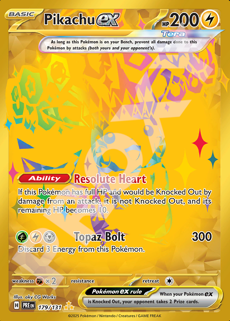 Pikachu EX 179 – Prismatic Evolutions | The Proxy Lab