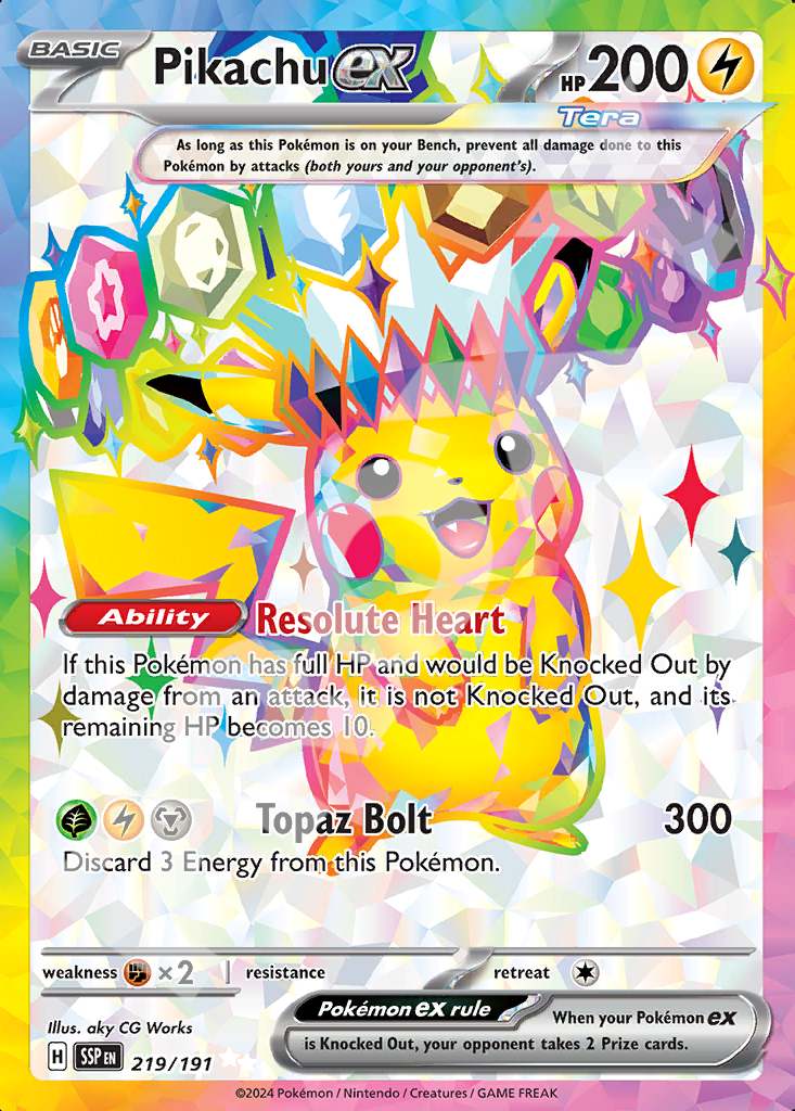 Pikachu EX 219 – Surging Sparks | The Proxy Lab