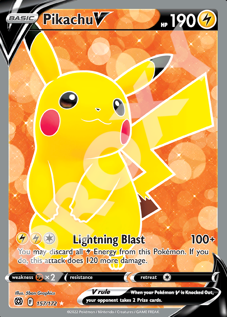Pikachu V 157 – Brilliant Stars | The Proxy Lab