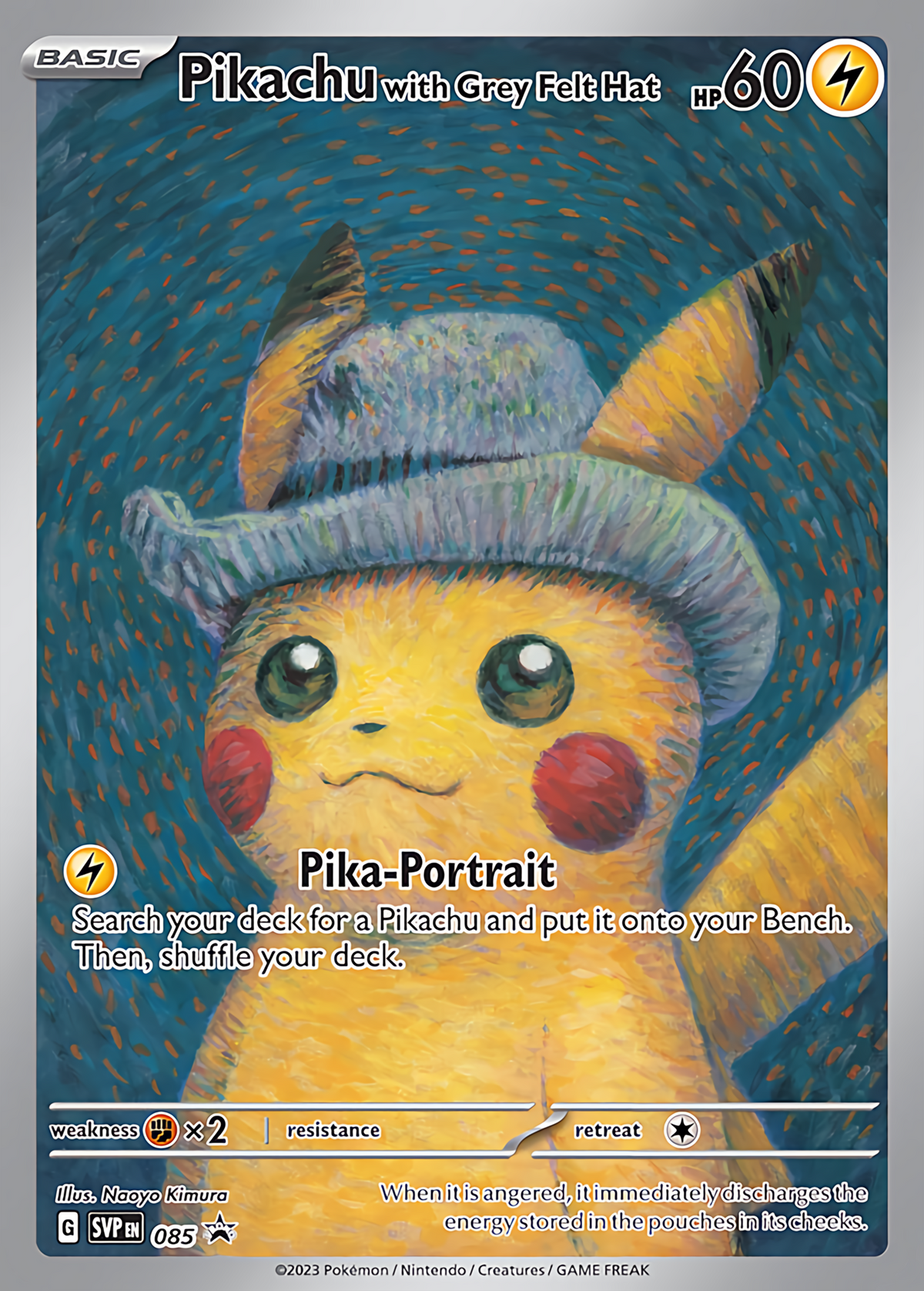 Pikachu with Grey Felt Hat #85 Promo