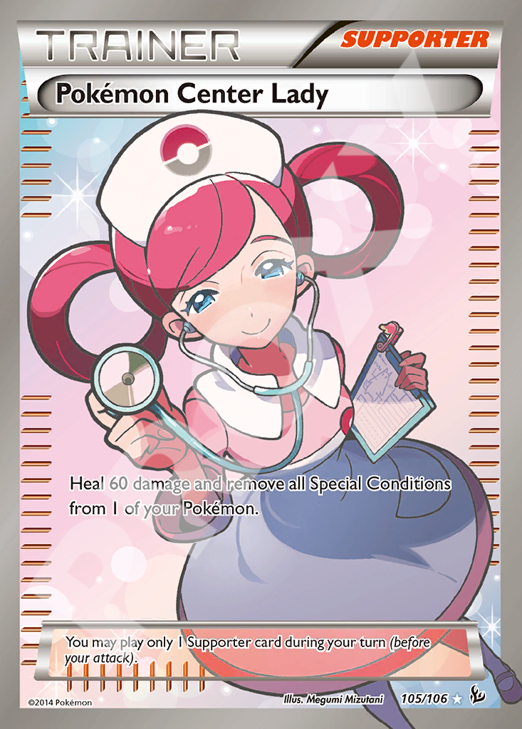 Pokemon Center Lady 105 – Flashfire | The Proxy Lab
