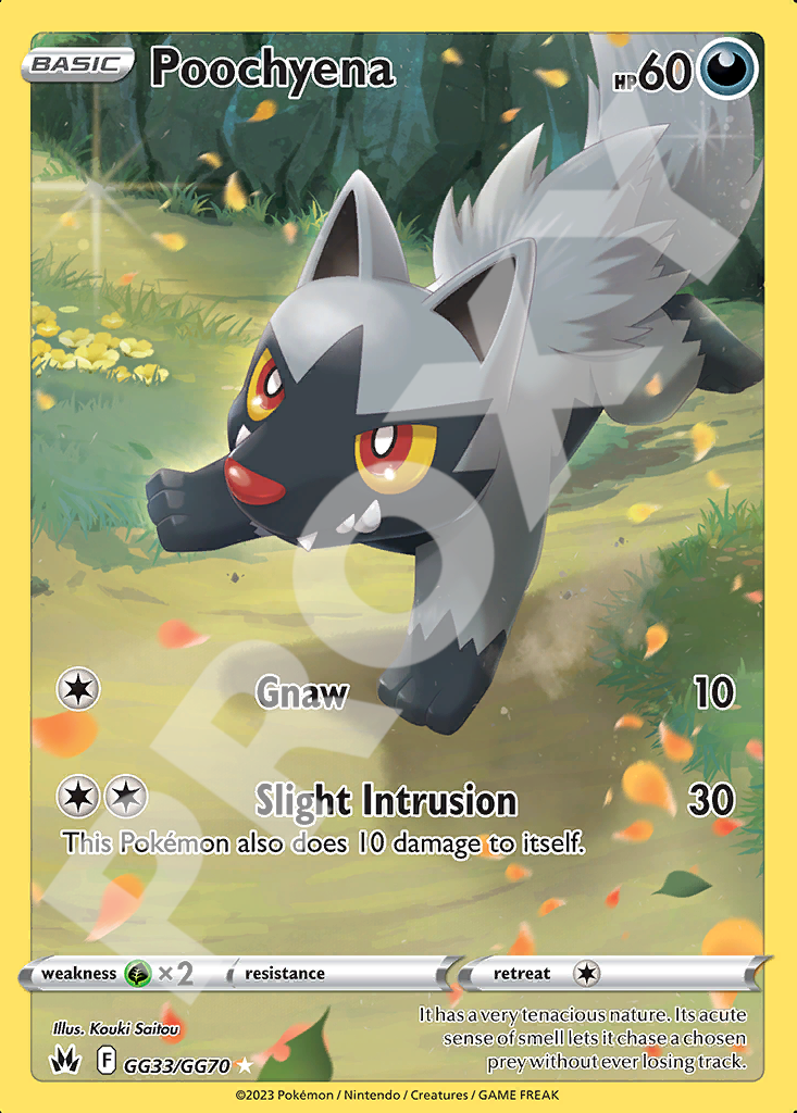 Poochyena GG33 – Crown Zenith | The Proxy Lab