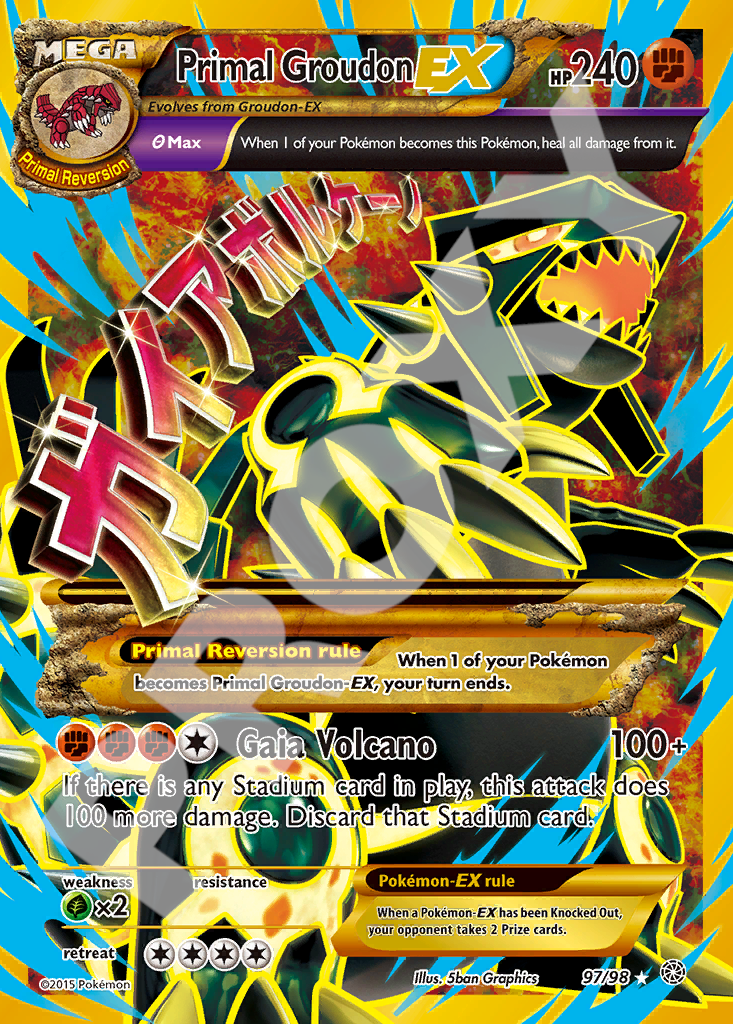 Primal Groudon EX 97 – Break Through | The Proxy Lab