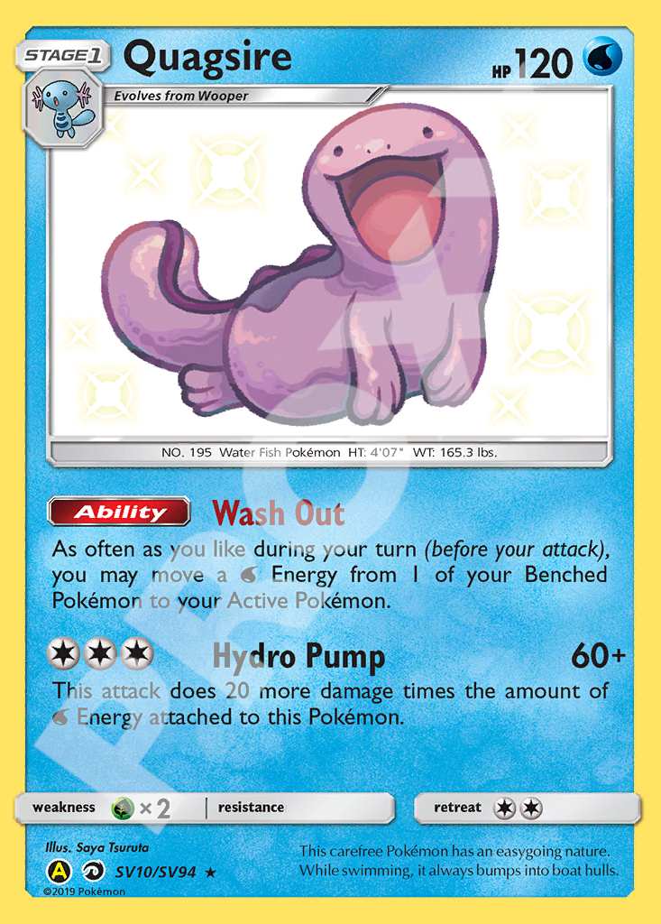 Quagsire SV10 079 – Hidden Fates | The Proxy Lab
