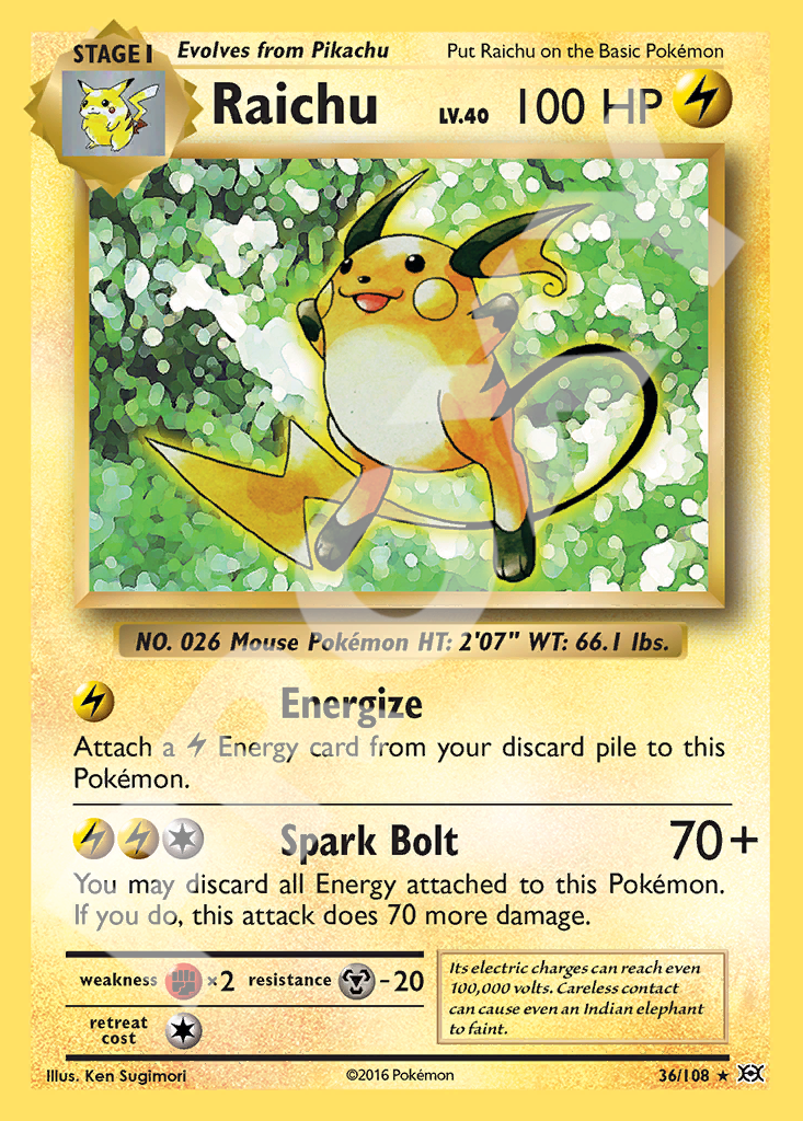 Raichu 36 – Evolutions | The Proxy Lab