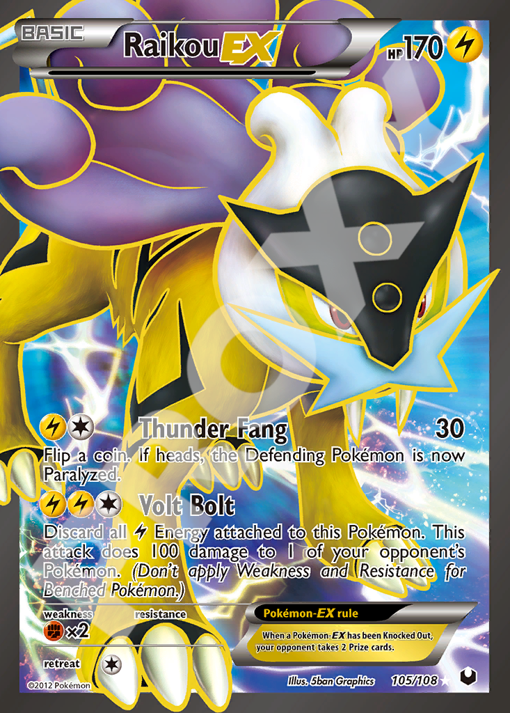 Raikou EX 105 – Dark Explorers | The Proxy Lab