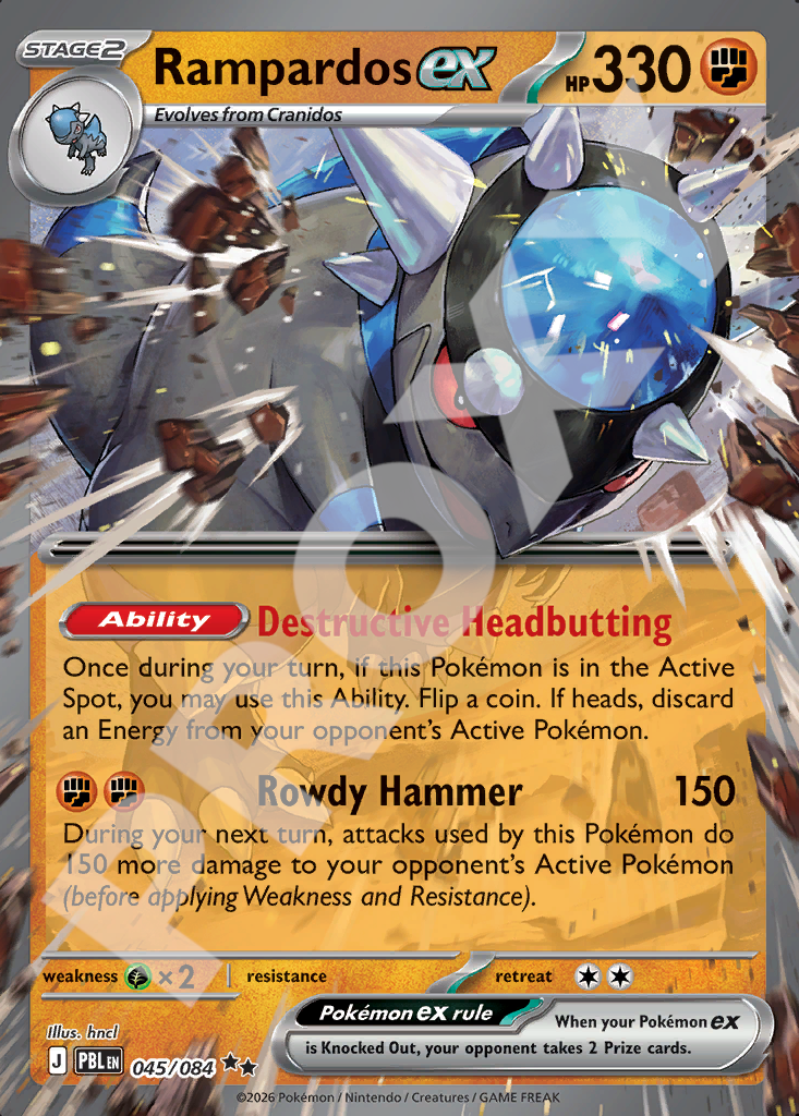 Rampardos EX 045 – Pitch Black | The Proxy Lab