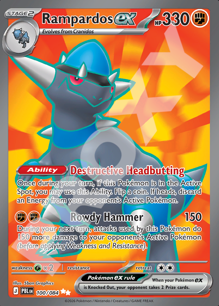 Rampardos EX 100 – Pitch Black | The Proxy Lab