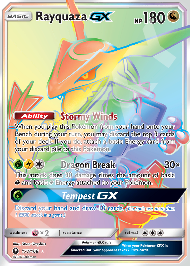 Rayquaza GX 177 – Celestial Storm | The Proxy Lab