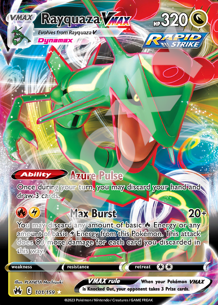 Rayquaza VMAX 101 – Crown Zenith | The Proxy Lab