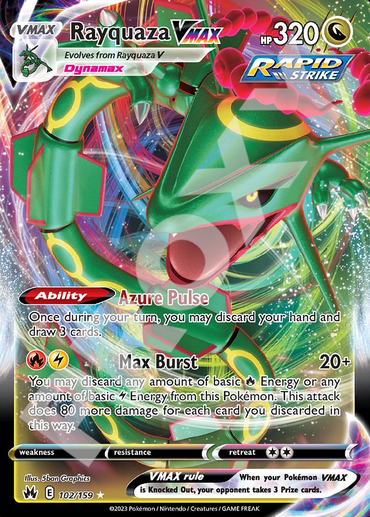Rayquaza VMAX 102 – Crown Zenith | The Proxy Lab