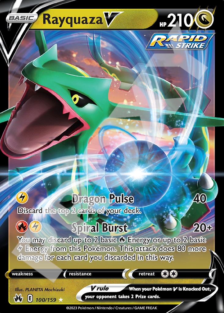 Rayquaza V 100 – Crown Zenith | The Proxy Lab