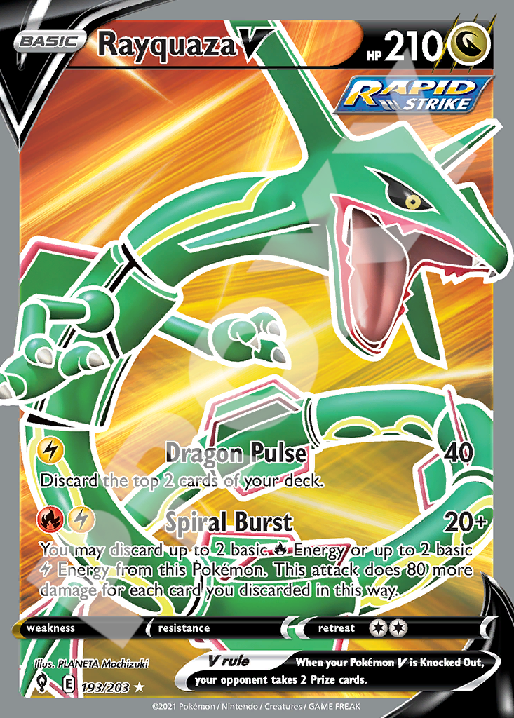 Rayquaza V 193 – Evolving Skies | The Proxy Lab