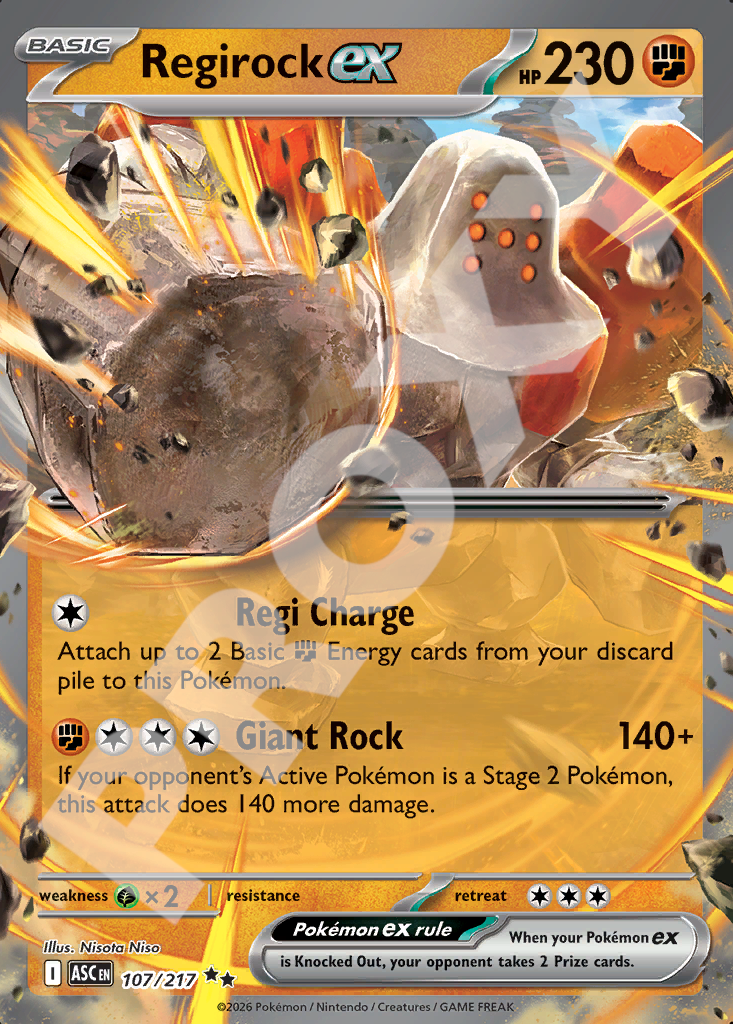 Regirock EX 107 – Ascended Heroes | The Proxy Lab