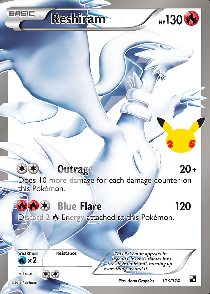 Reshiram 113 – Celebrations | The Proxy Lab