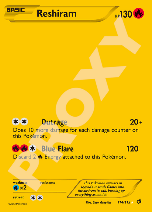Reshiram 114 – Legendary Treasures | The Proxy Lab