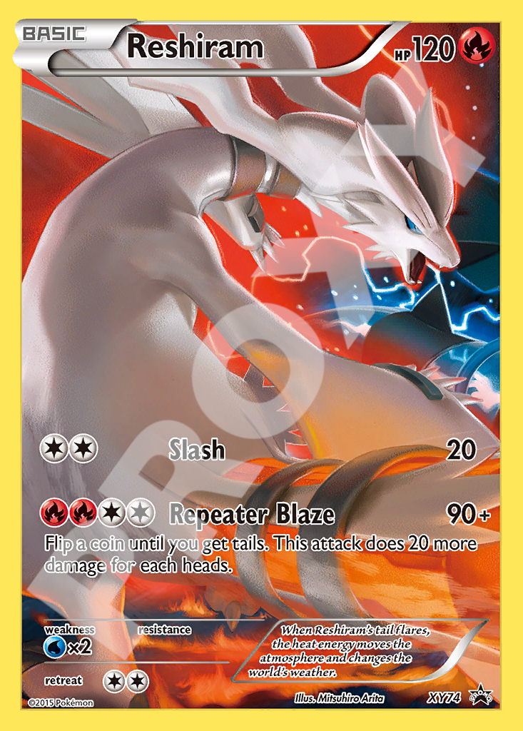 Reshiram XY74 – Promos | The Proxy Lab