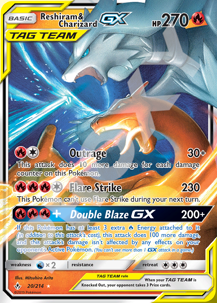 Reshiram & Charizard GX 20 214 – Unbroken Bonds | The Proxy Lab