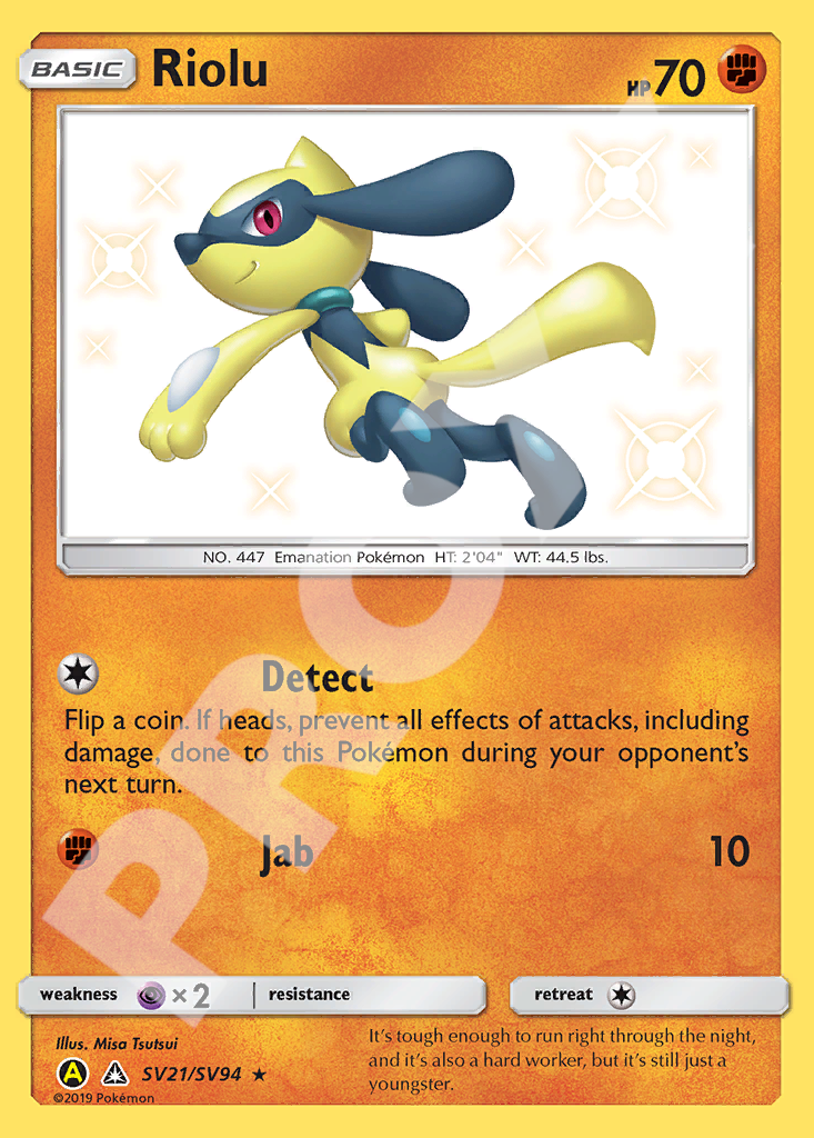 Riolu 5V1 090 – Hidden Fates | The Proxy Lab