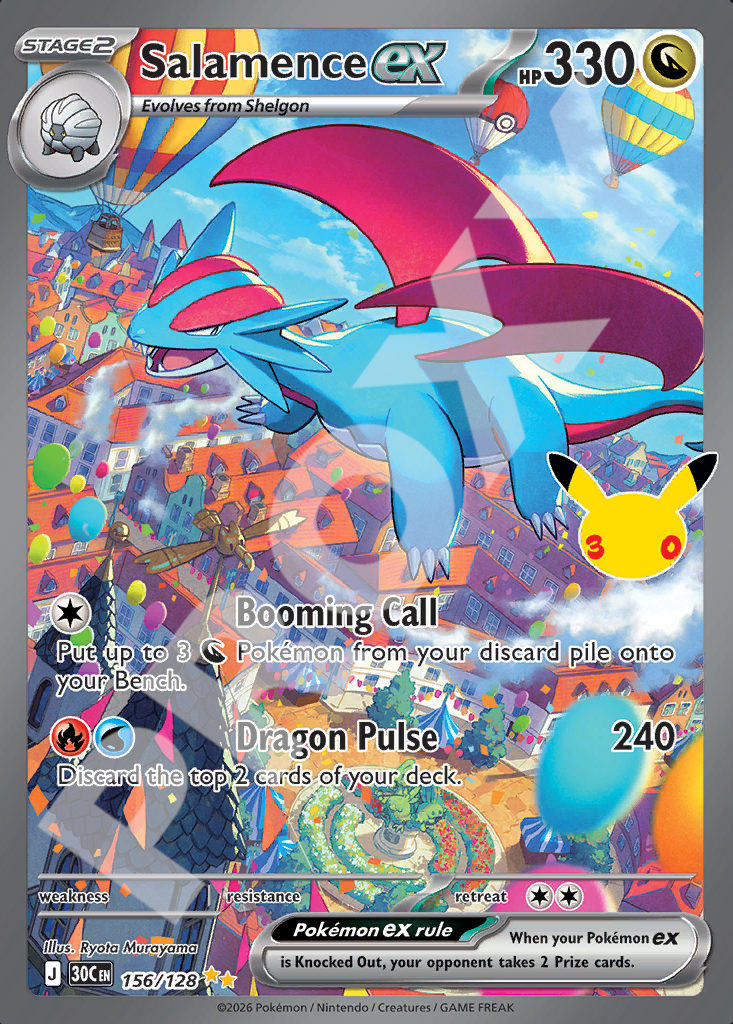 Salamence EX 156 – 30th Celebration | The Proxy Lab