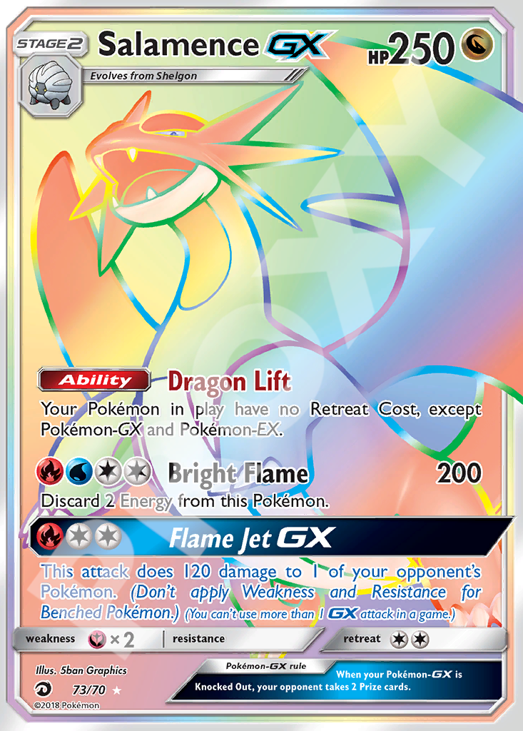 Salamence GX 73 – Dragon Majesty | The Proxy Lab