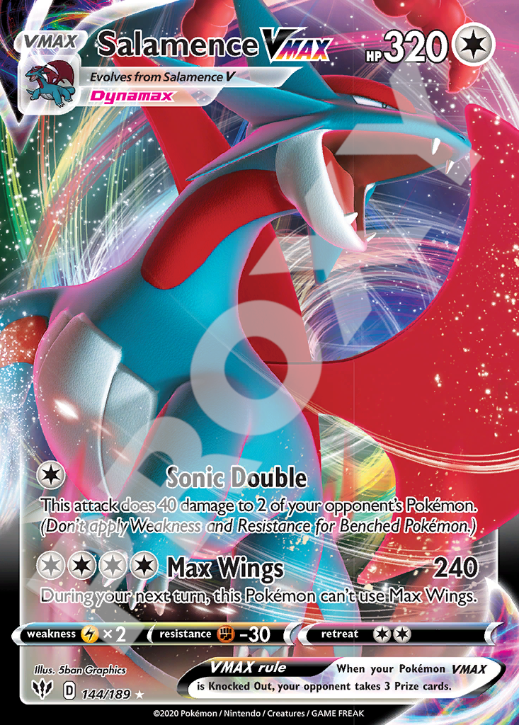 Salamence VMAX 144 – Darkness Ablaze | The Proxy Lab