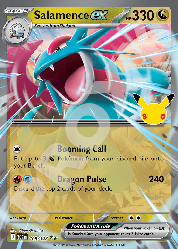 Salamence ex 109 – 30th Celebration | The Proxy Lab