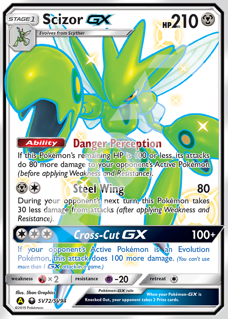 Scizor GX SV72 – Hidden Fates | The Proxy Lab