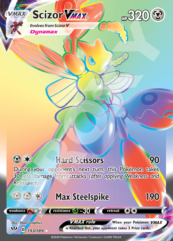 Scizor VMAX 193 – Darkness Ablaze | The Proxy Lab