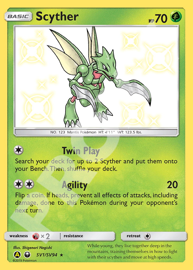 Scyther SV15 070 – Hidden Fates | The Proxy Lab