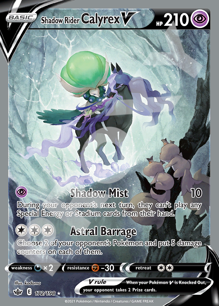 Shadow Rider Calyrex V 172 – Chilling Reign | The Proxy Lab