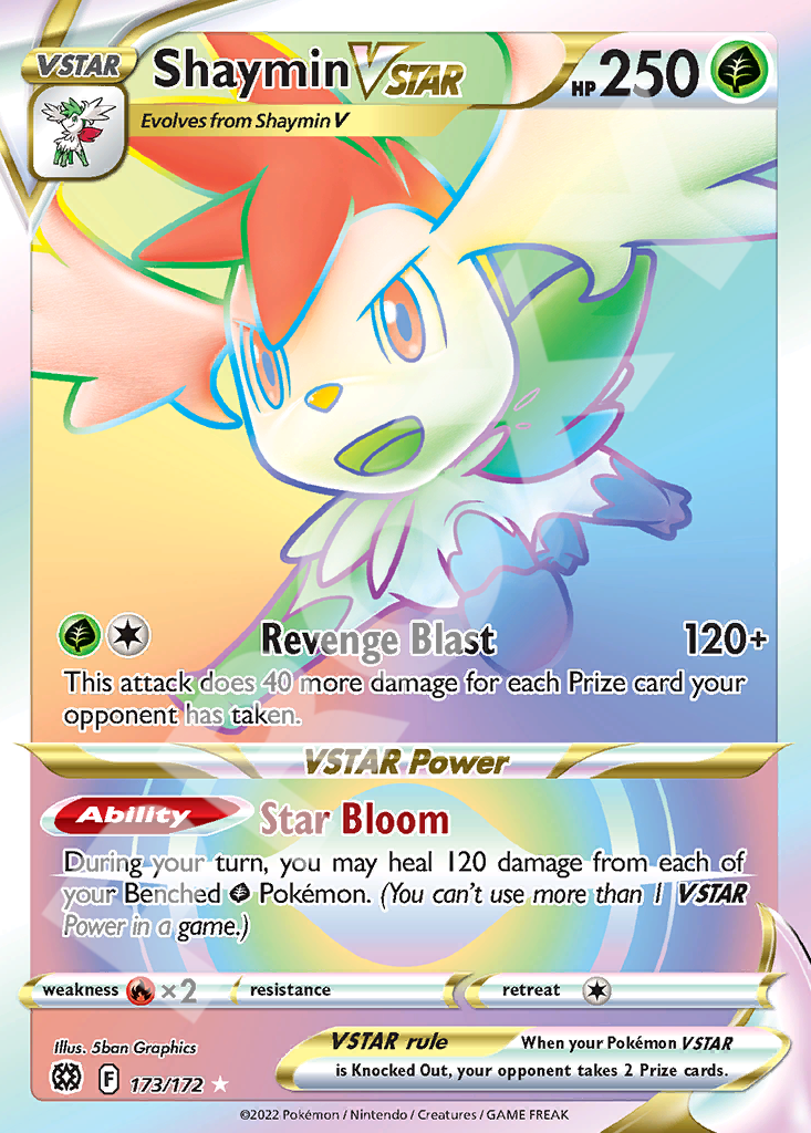 Shaymin VSTAR 173 – Brilliant Stars | The Proxy Lab