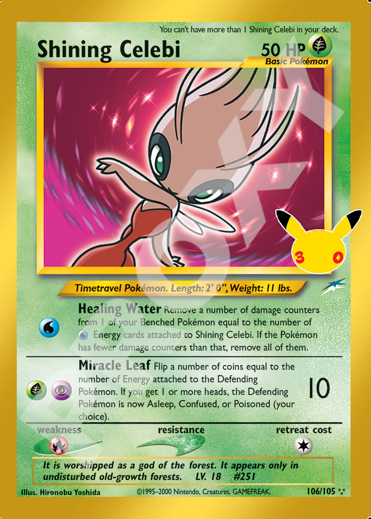 Shining Celebi 106 – 30th Celebration | The Proxy Lab