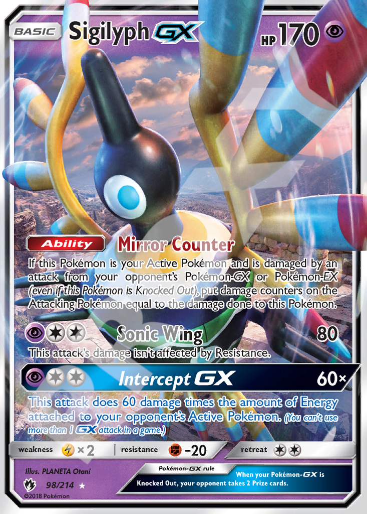 Sigilyph GX 98 – Lost Thunder | The Proxy Lab